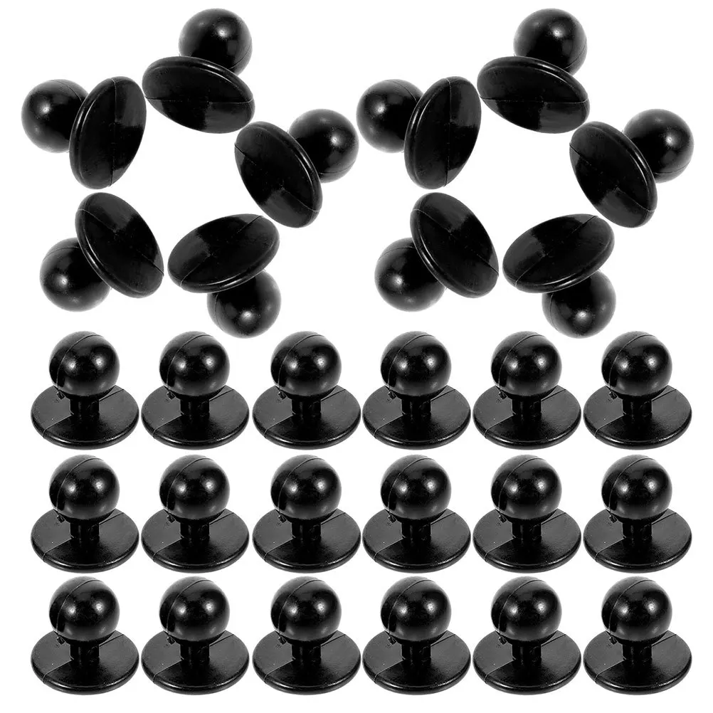 50개 셰프 코트 버튼 플라스틱 스터드 내구성 있는 교체용 전문 유니폼 재봉 재단 DIY 수리용