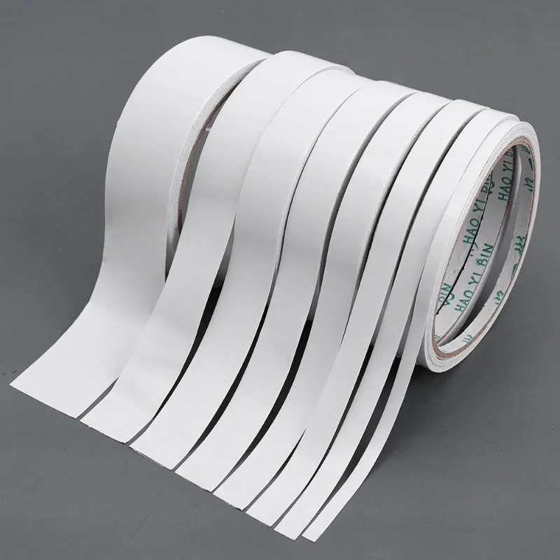 Double Sided Adhesive Tape Ultra-thin White Strong Tape Sticker for Office Craft Double Sided Tape Sticky Paper School Supplies