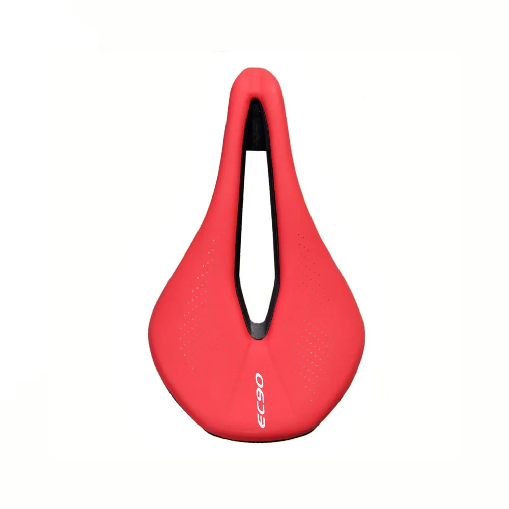 EC90 Bicycle Saddles PU Seat, MTB Road Bike Saddles, Ultralight Breathable Comfortable Seat Cushion, Bike Racing Saddle Parts