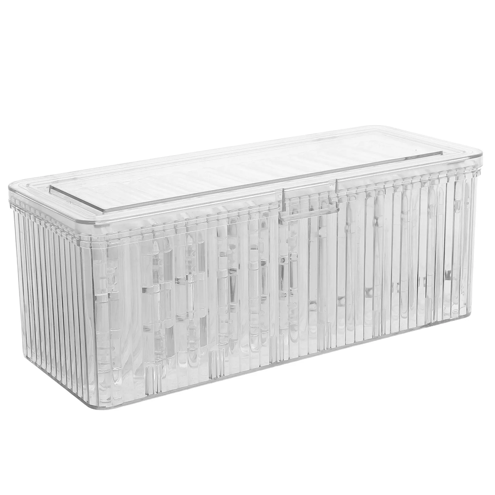 1Set Transparent Acrylic Jewelry Organizer Box Compact Travel-Friendly Storage for Earrings Rings Necklaces Bracelets