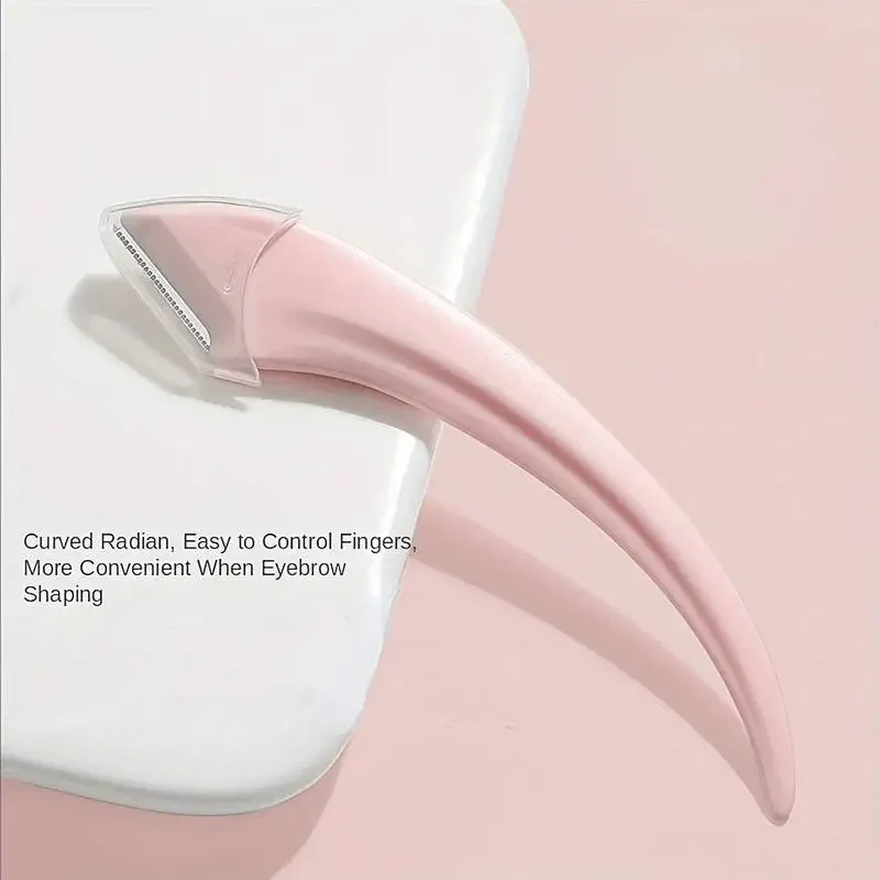 Cuchillo para recortar cejas, maquinilla de afeitar facial para mujeres, tijeras profesionales para cejas con peine, recortador de cejas, accesorios raspadores