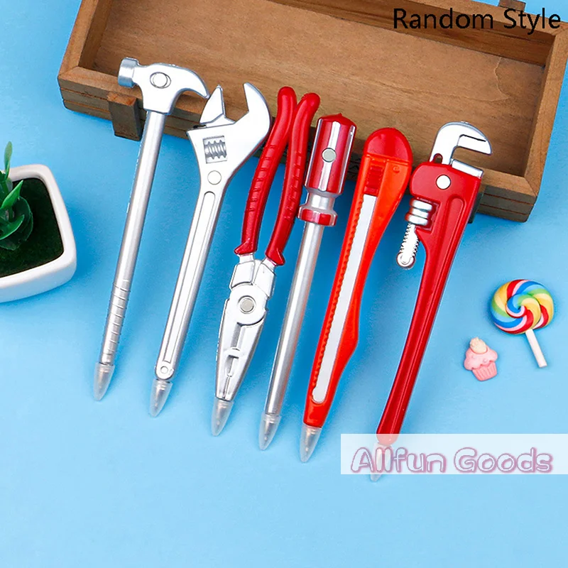 Ball Pens Simulation Hardware Tools Vise Screwdriver Pliers Hammer Toy Modelling Ballpoint Pen Student Learning Prizes Gift