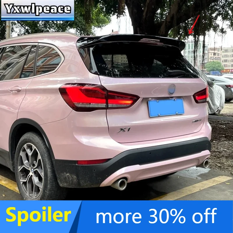 

For BMW X1 F48 2017 2018 2019 2020 2021 2022 Spoiler ABS Glossy Black Rear Roof Spoiler Trunk Lip Wing Body Kit Accessories