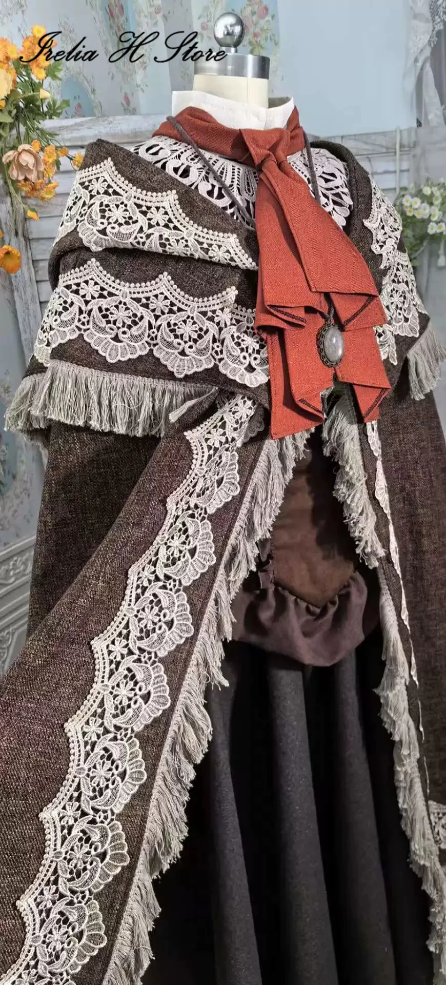 Irelia H Store Blood&borne Plain Doll Cosplay Plain Doll Cloak top skirt Party Set Halloween Costumes can custom size image 2