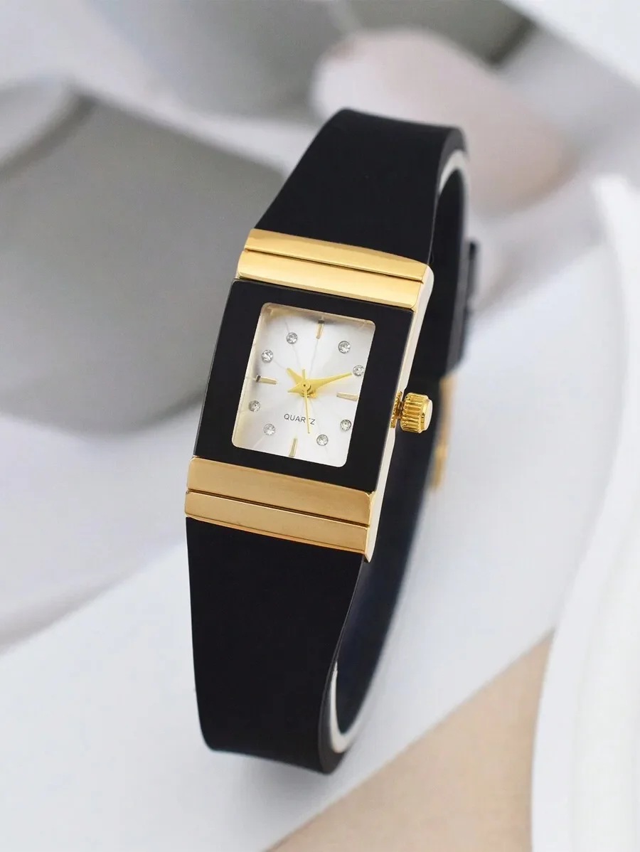 Fashionable Personality Women's Quartz Watch With Silicone Strap As A Gift For Students Returning To School