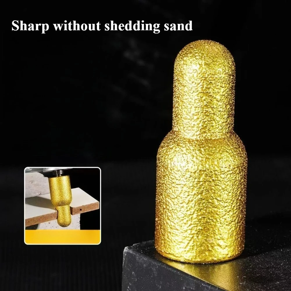 M10 Grinder Grinding Rod Diamond Edge Trimming Finger Bit Brazed Backwater Grinding Wheel for Dressing Quartz Stone