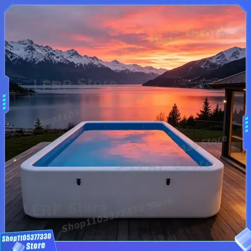 for Poolgo Large Deep Water Inflatable Pool Foldable Portable Swimming Pool for Children and Adults Wholesale Price