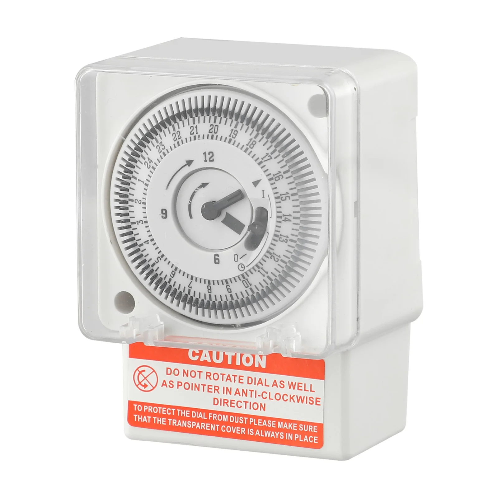 Mechanical Timer AC220V Analogue Timer 24 Hours 15 Minutes DIN Rail Timer Switch 7.5*5.710.5cm Tool Accessories