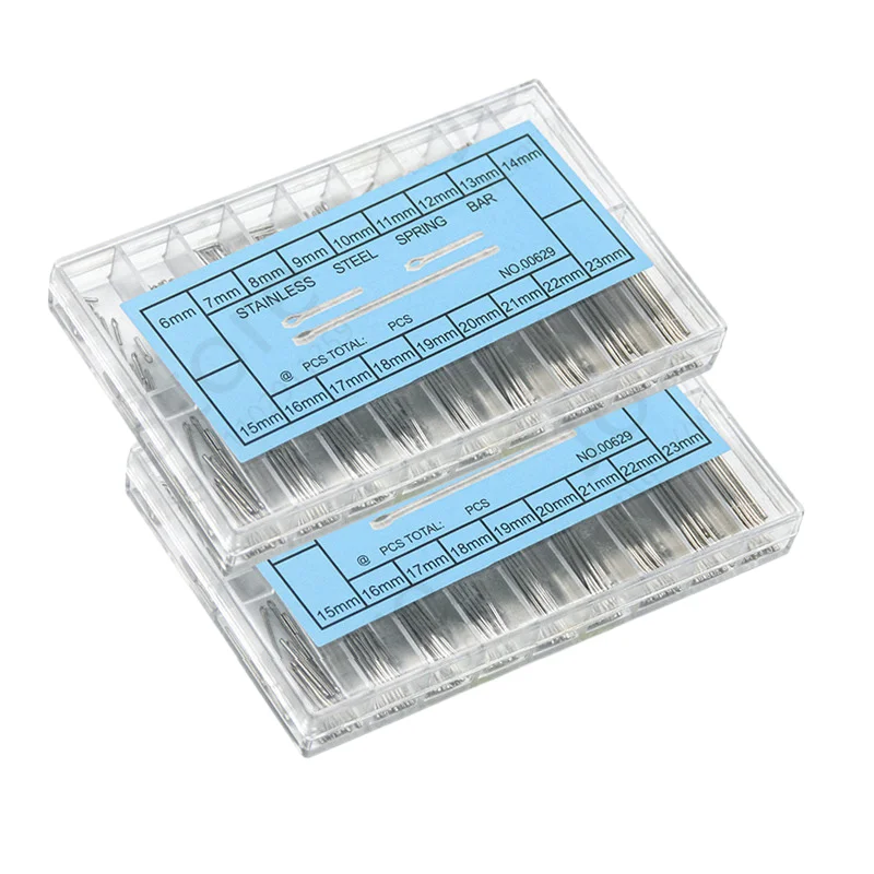 360pcs Assorted Sizes 6-23mm Stainless Steel Watch Band Link Cotter Pins with Cotter Bars - Watch Bracelet Strap Repair Acc