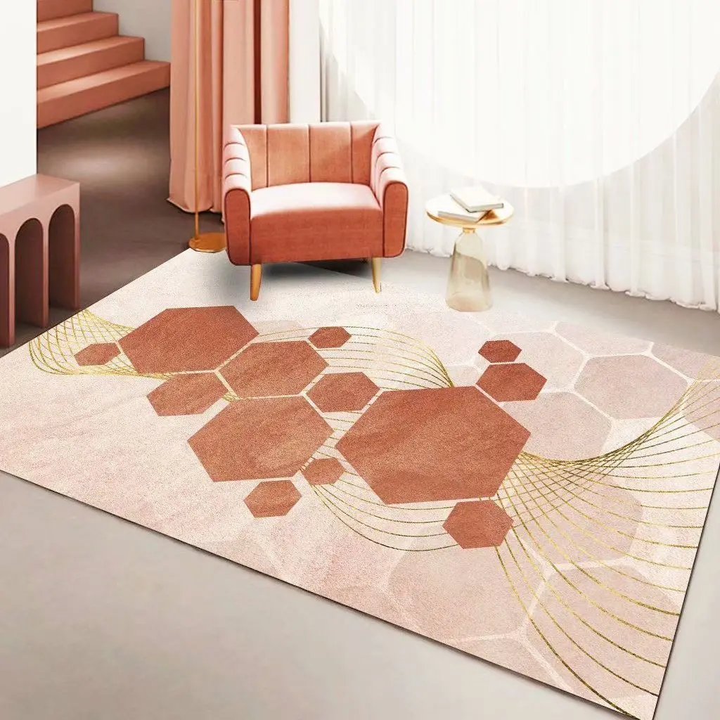 

Nordic Simple Style Home Decoration Carpet Living Room Big Size Non-slip Room Decor Bedend Rug Soft Entrance Door Mat Easy Clean