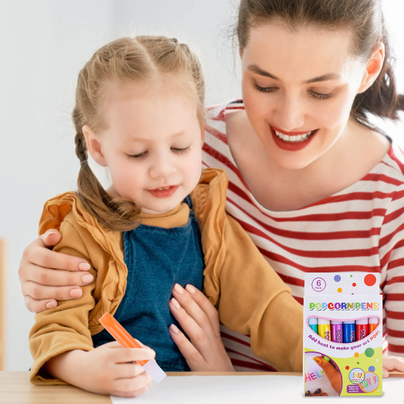 Stylos magiques gonflés de couleur 3D, couleur amusante, peinture gonflée, stylos à dessin, jouets pour la fabrication de cartes d'anniversaire de vœux