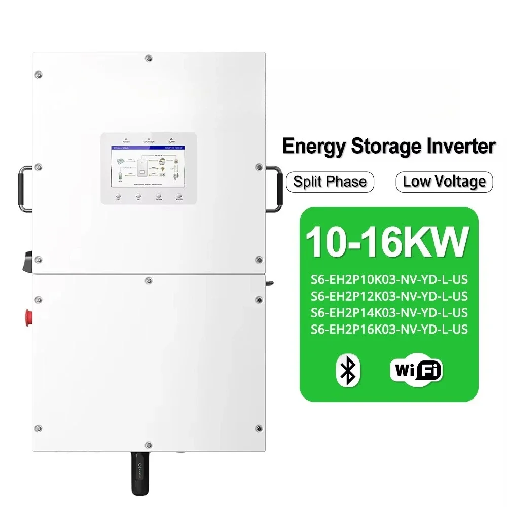 Shipping Fast Solis Hybrid Solar Inverter S6-EH2P(9.6-16)K03-SV-YD-L-US 10kw 12kw 14kw 16kw Hybrid Off Grid Inverter