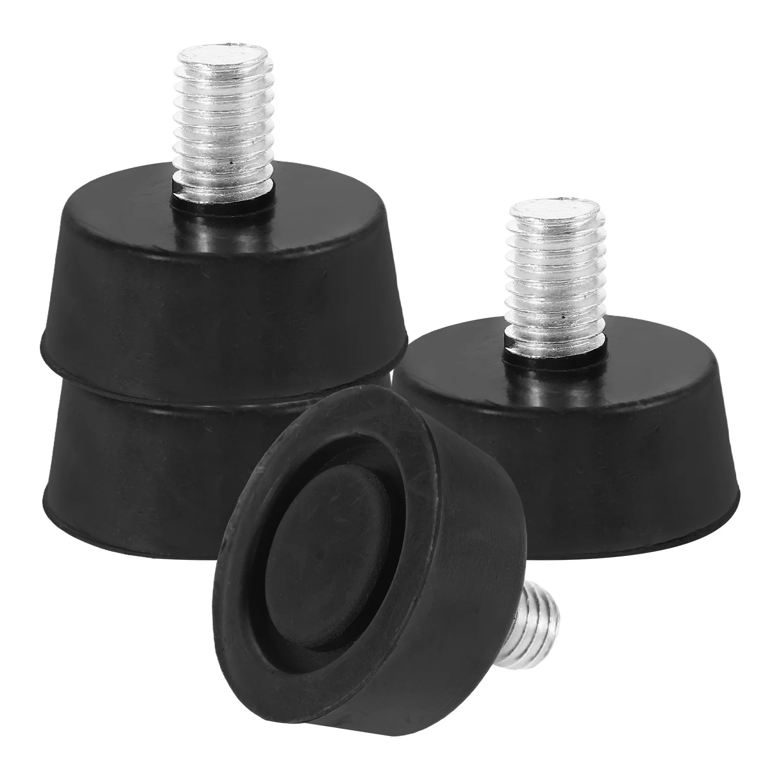 

4Pcs Adjustable Rubber Foot Pads Screw on Furniture Levelers Anti Slip Heavy Duty Cabinet Chair Bed Frame Bumpers M10