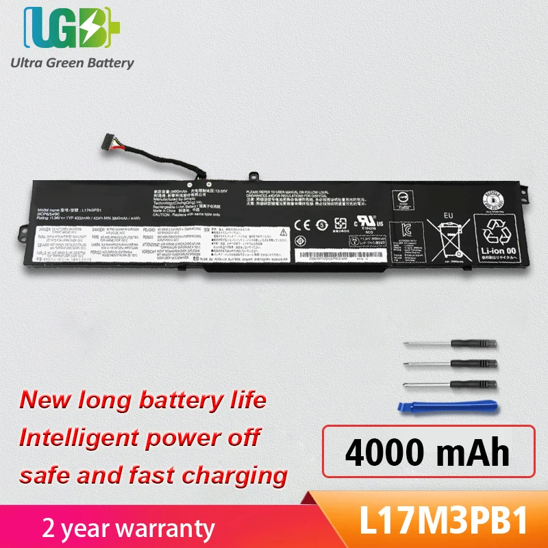 

UGB New L17M3PB1 5B10Q71251 L17C3PB0 L17D3PB0 Battery For Lenovo IdeaPad 330G 330-15ICH 330-17ICH 5B10Q71254 5B10Q71252