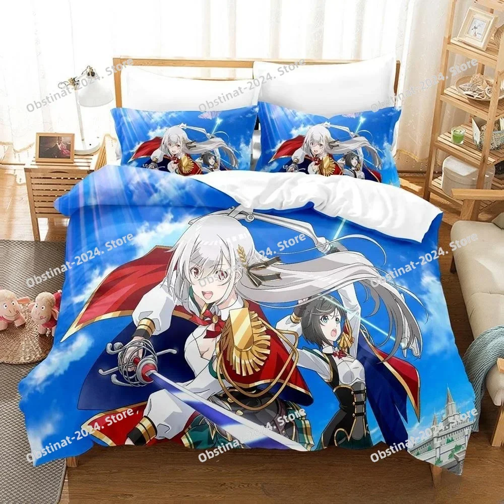 Reborn to Master the Blade From Hero-King to Extraordinary Squire Bedding Set Printed Duvet Cover Pillowcase Queen King Size Set
