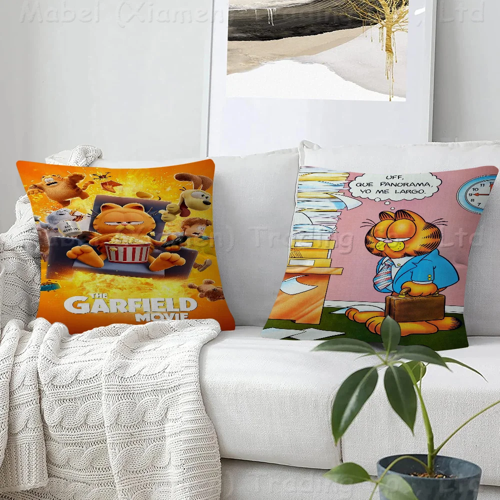 G-Garfields Cat Personalized Picture Text Home Decorative Pillows Household Gifts 45x45cm