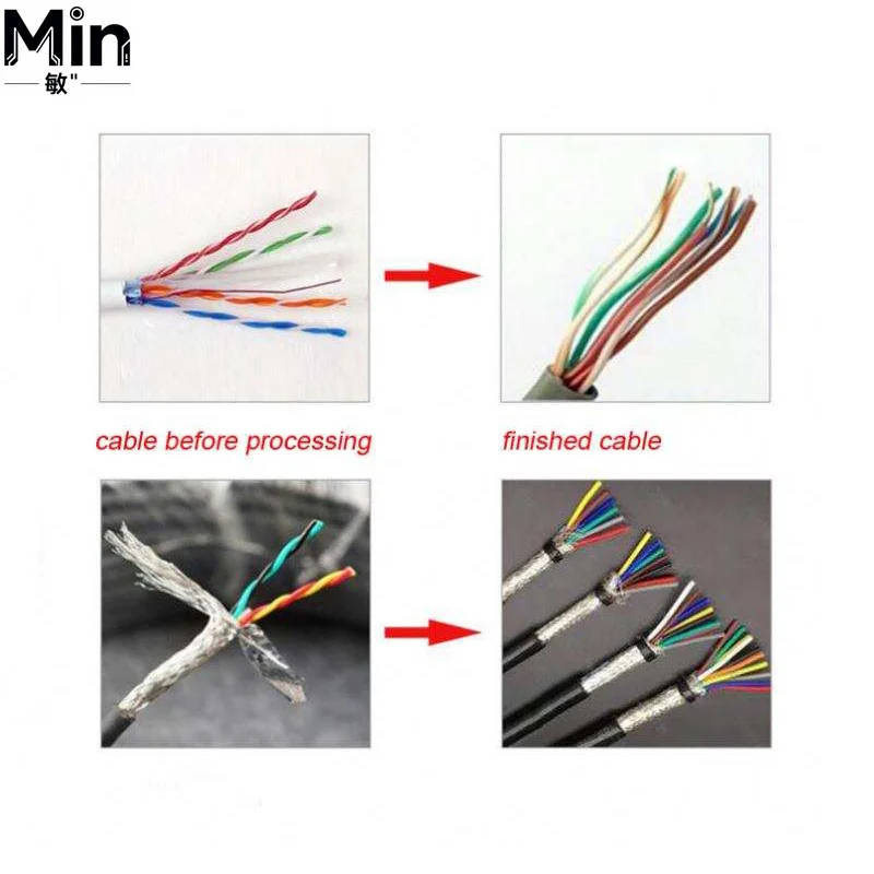 IMBO R10 Fully Automatic Multi-core Network Cable Cutting Straightening Flattening Twisting All-in-one Machine
