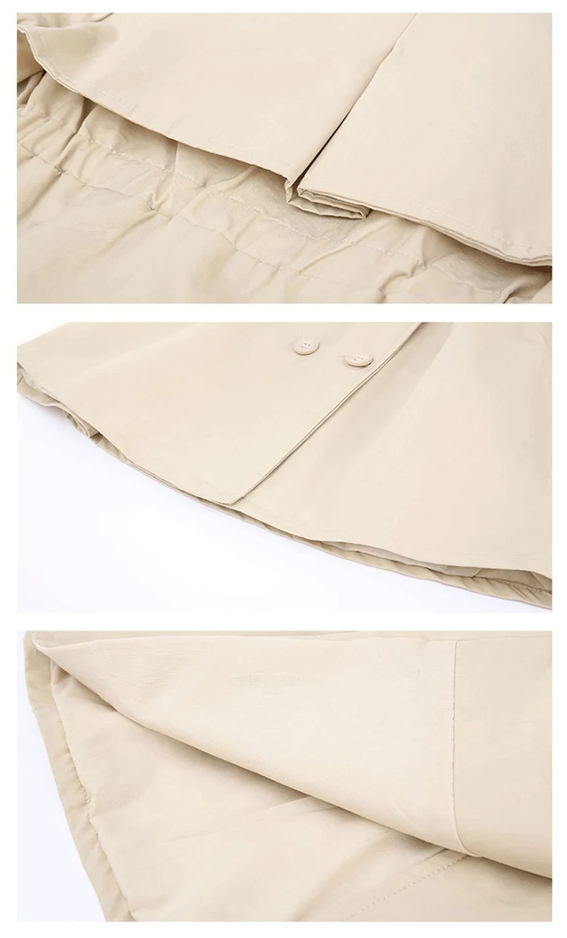 2024 frühling Herbst Neue Ankunft Mode Koreanischen Stil Mädchen Graben Mantel kinder Oberbekleidung Lange Windschutz Jacke Für Mädchen 4-12Y – Detail 16