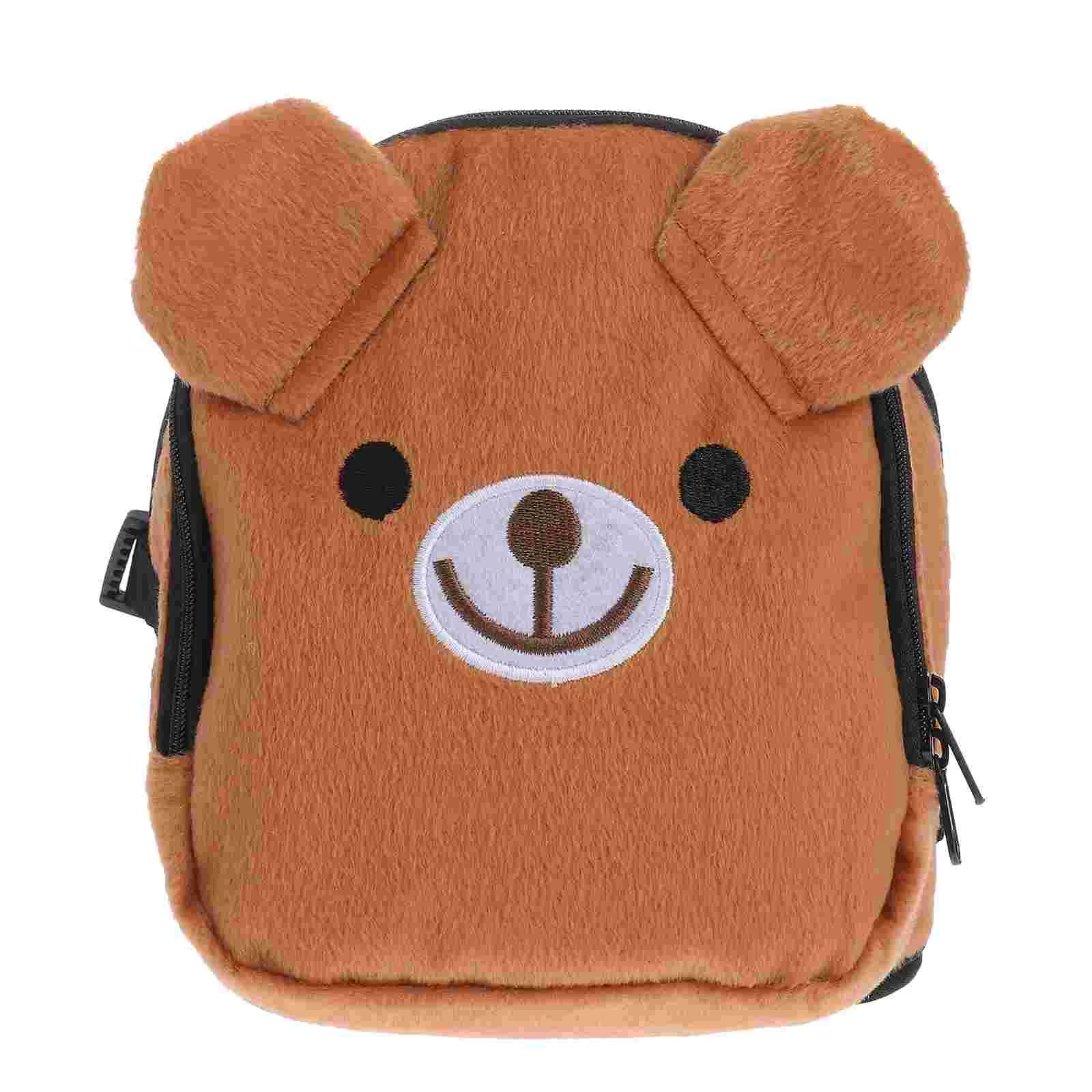 Animal Backpack Stuffed Animal Small Plush Backpack - Size L (Brown) Dog shoulder bag Dog carrier Multifunction dog harness