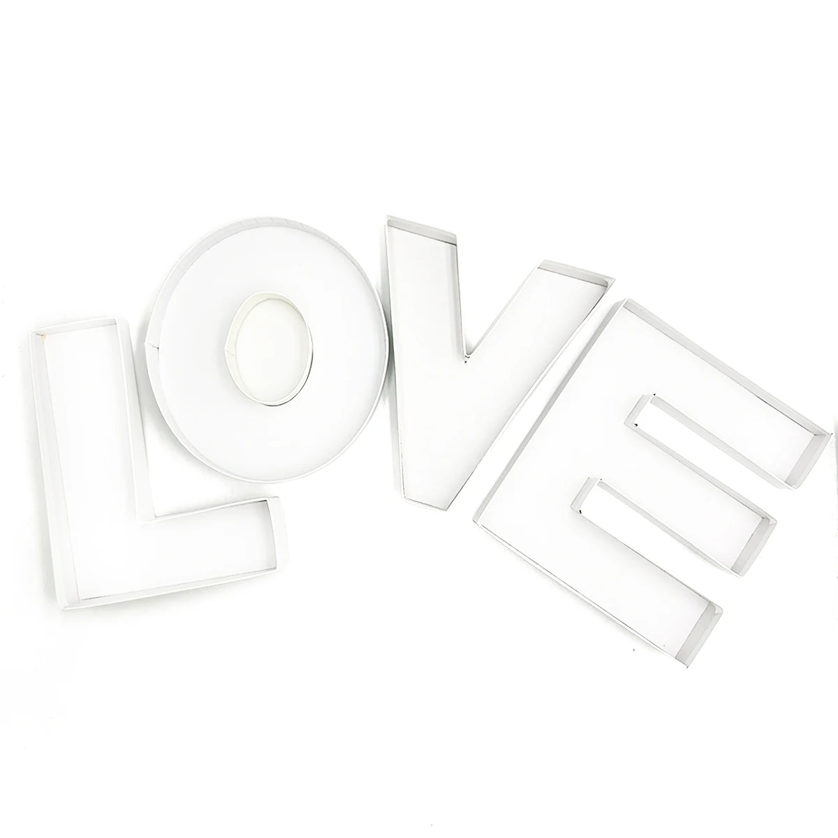 Imagem -03 - Love Fillable Letter Cardboard Container Doce Flor Doce Chocolate Dia dos Namorados