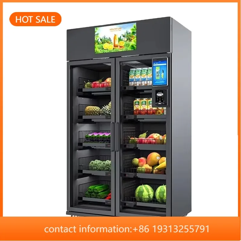 

【Best-selling】TCN 24/7 Self-Service Fridge Vending Machine Big Capacity Smart Combo Vending Machine