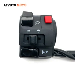 1 Pcs Left 22mm Motorcycle Switches Motorbike Horn Button Turn Signal   Warning Light Handlebar Controller Switch