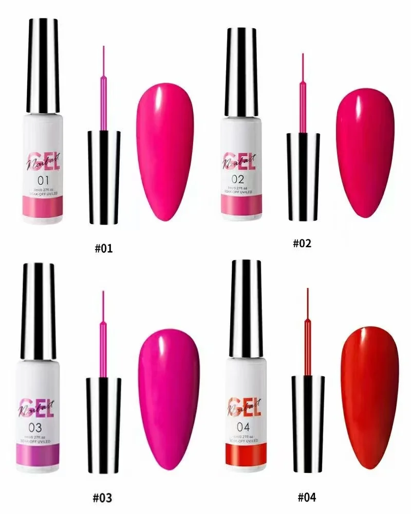 1 กล่องเล็บ UV GEL Builder ชุดสําหรับเล็บเคล็ดลับ Art เล็บ DIY เครื่องมือภาษาโปลิชคํากาวดึงกาวตกแต่ง