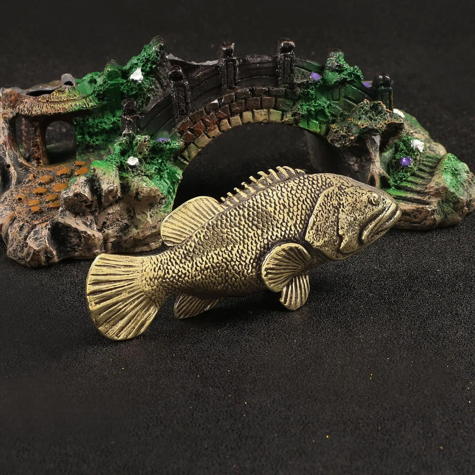 

Латунная фигурка животных, ретро-коллекция, мини-фэн-шуй, чай, домашнее животное, декор, украшение для рабочего стола, офиса