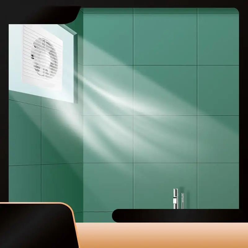 6In Toilet Exhaust Fan Strong Silent Household Wall Exhaust Fan Ventilation Fan US Plug