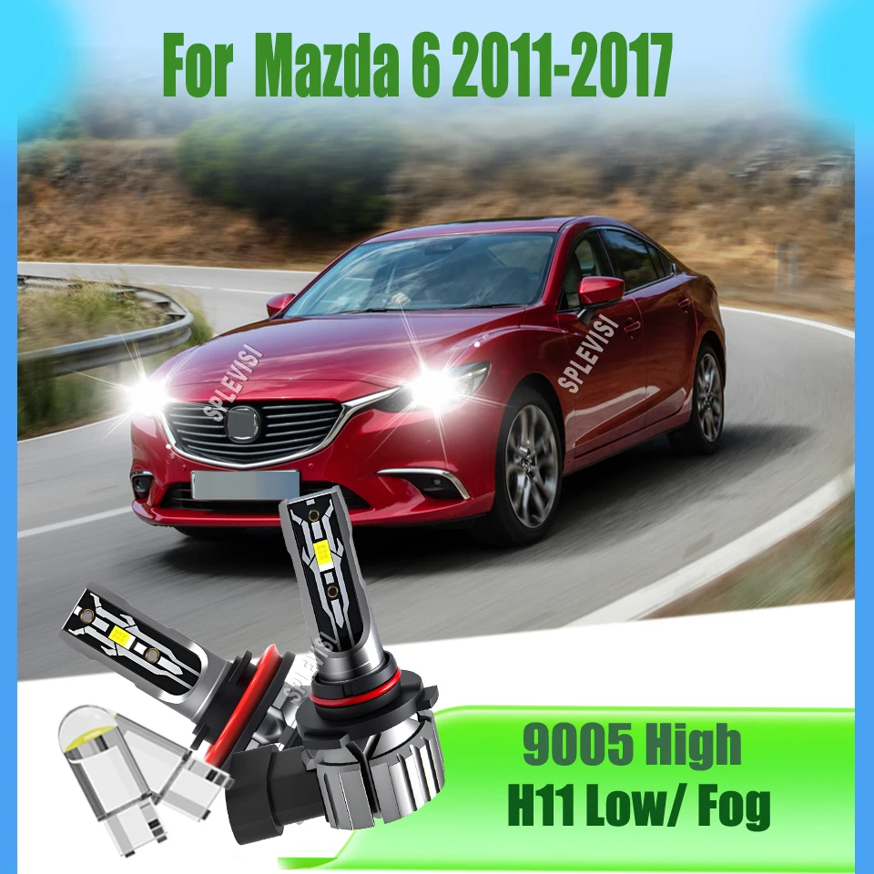 

9005 H11 LED 12v White Headlight Fog Bulbs 150W/Pair - High-Quality Beams For Mazda 6 2011 2012 2013 2014 2015 2016 2017