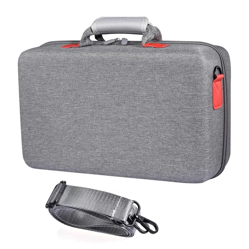 Hard Travel Carrying Case For PS5 Slim, Shockproof Storage Bag For Slim Controllers/Disk Digital Edition/Cords Durable - Gray