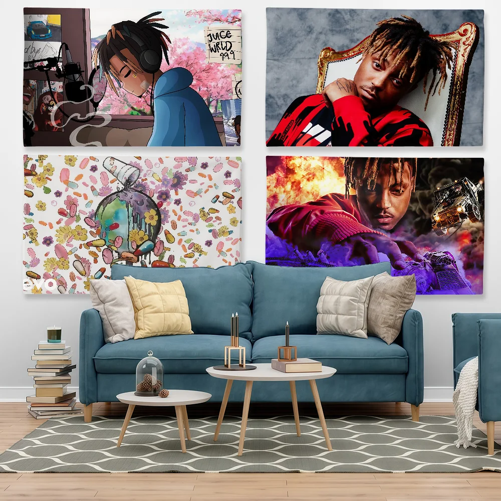 Singer J-Juice W-WrldS 999 Flag Tapestry Outdoor Party Bedroom Living Room Dormitory Decorative Themed Wall Hanging Banner Gift