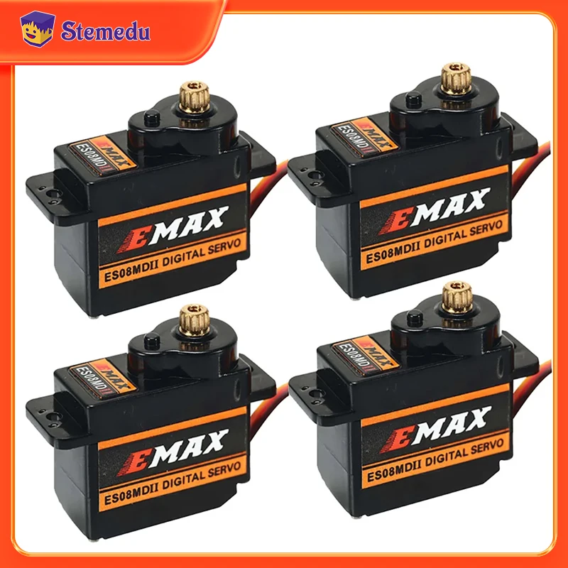 EMAX ES08MDII ES08MD II Metal Gear Digital Servo up sg90 ES08A ES08MA MG90S for RC Cars Airplane Helicopter Boat Robot Crawler