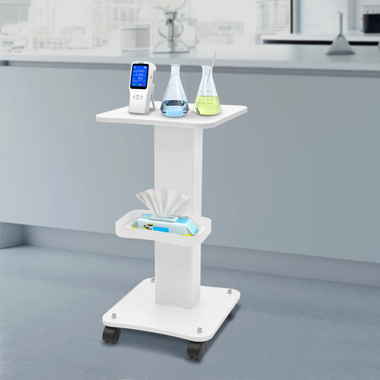 تحميل عربة ترولي بوزن 88 رطل، عربة تجميل لصالونات التجميل وحامل 88 رطل، عربة تجميل لمستلزمات التجميل بعجلات #2