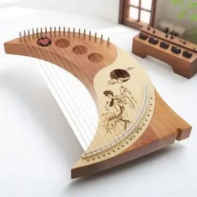 

Lyre Musical Instrument Harp Instruments Wrench Chinese Fir Stringed