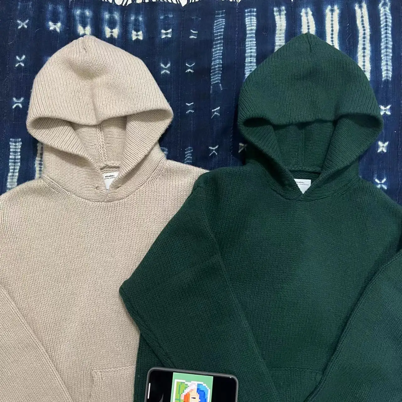 

VISVIM KOFU 23AW AMPLUS KNIT HOODIE Wool-knitted hoodie sweater