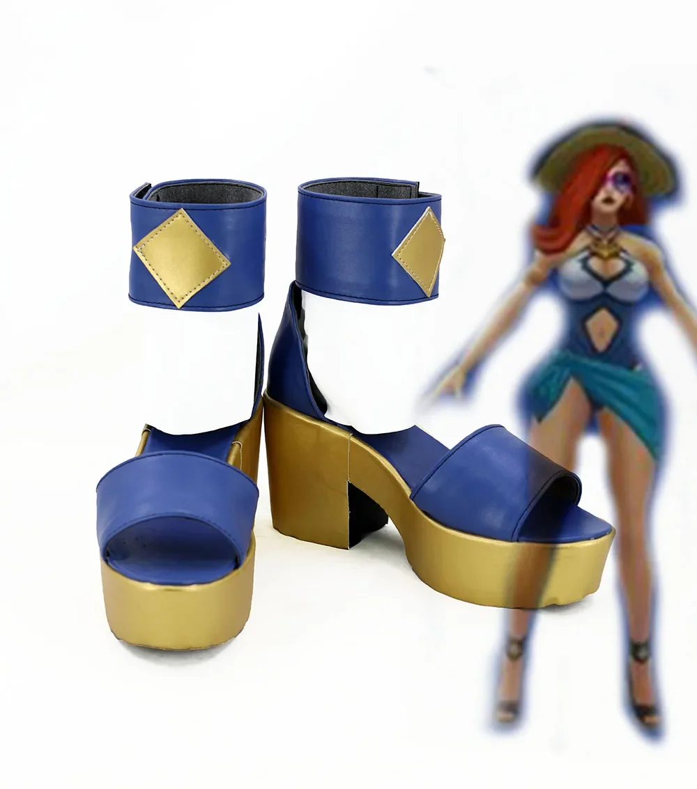 LOL Miss Fortune the Bounty Hunter Leona Fiora Laurent Girls Party Cosplay Boots Shoes Custom Made