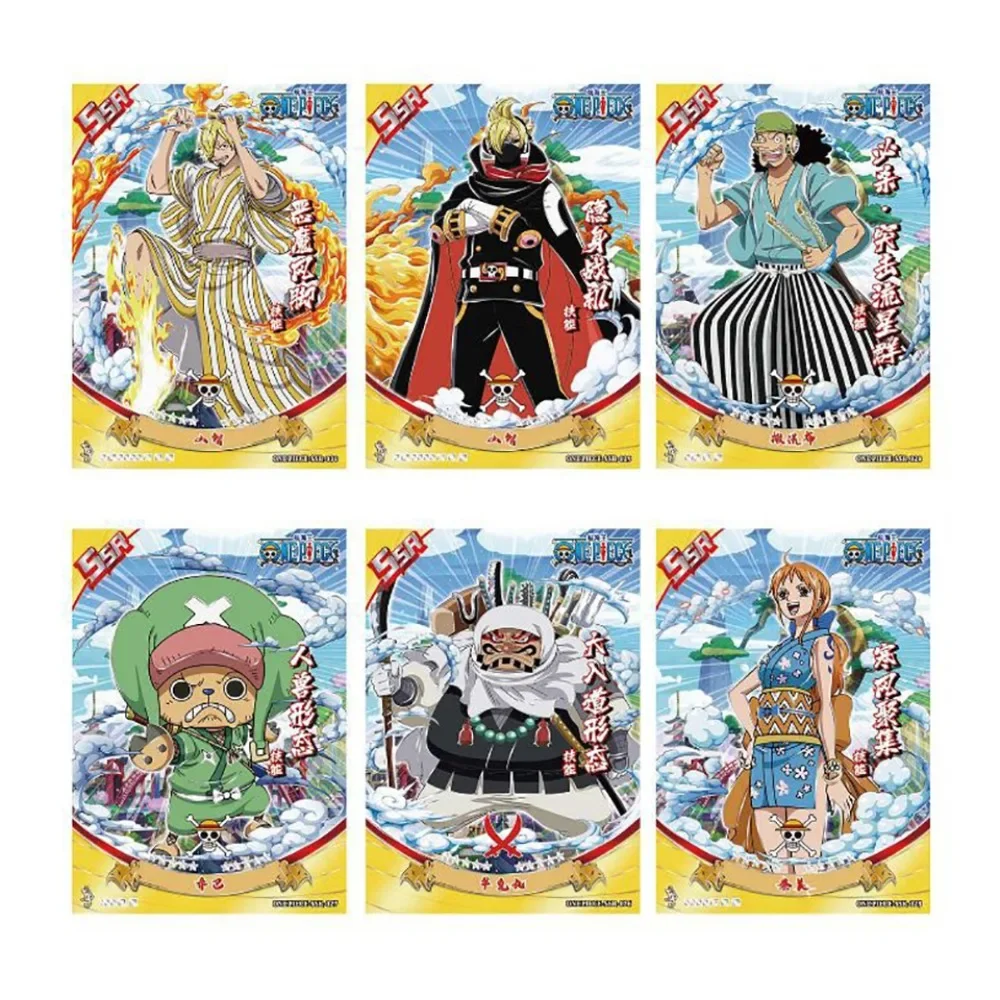 ONE PIECE Collection Card For Children Dracule·Mihawk Traeaigar Law Classic High Scoring Anime Limited Game Card Christmas Gifts