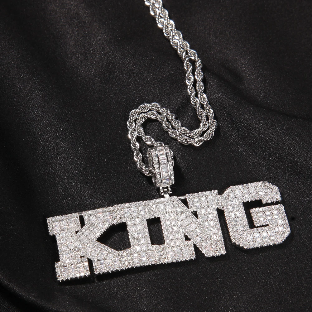 the-bling-king-カスタムマルチレターペンダント-アイスアウトバゲットジルコン-ヒップホップネックレス-父の日-卒業祝い-メンズギフト