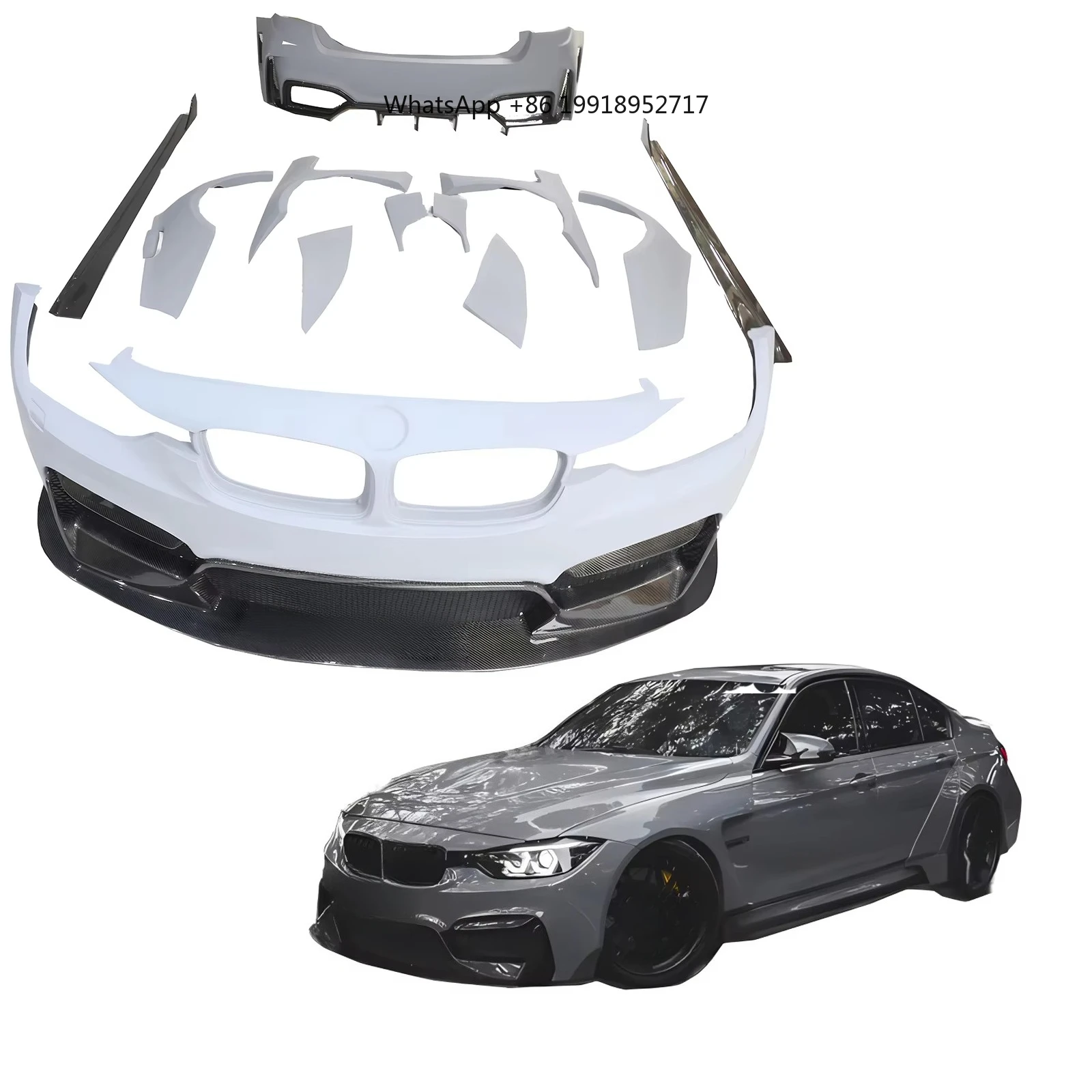 High-quality body kit 1 set  Series F30 bracket carton body kit, pictured ZD style 99% Western Union TT