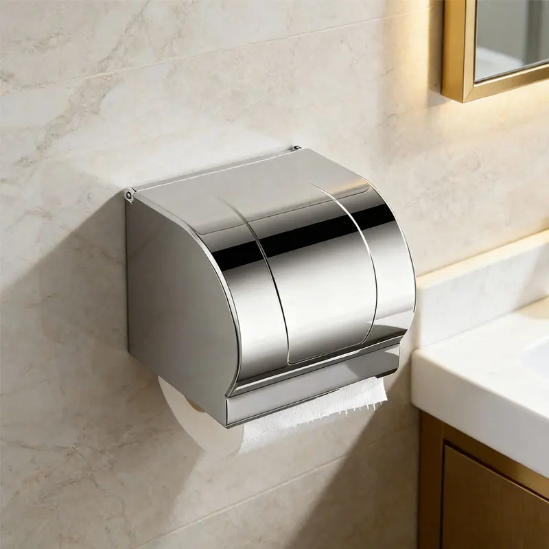 

Bathroom Waterproof Toilet Roll Holder Stainless Steel Wall-mounted Tissue Holder Towel Holder Toilet Roll Holder for Kitchen