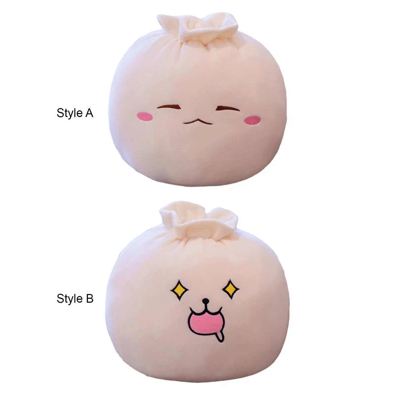 Bao Bun Stuffed Plush Cartoon Dumpling Plush Pillow for Car Kids Room Office