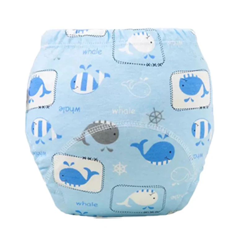 

Многоразовые тренировочные трусики-подгузники для малышей из 6-слойного сертифицированного экологичного хлопка, впитывающие, для плавания