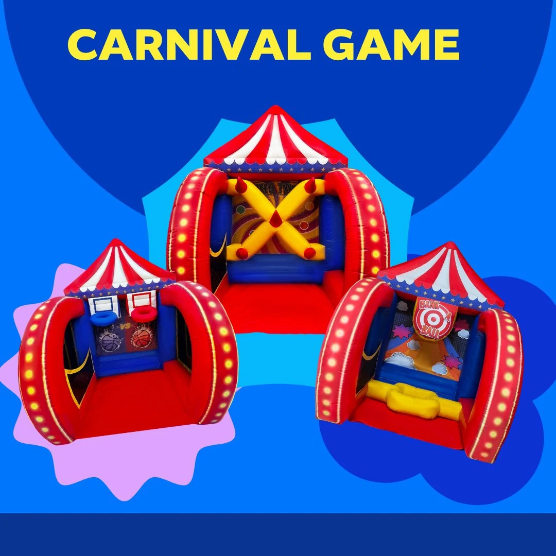 Jeu de carnaval gonflable multifonctionnel, jeu de lancer d'anneaux, jeux de plein air de carnaval pour enfants et adultes pour fête de famille