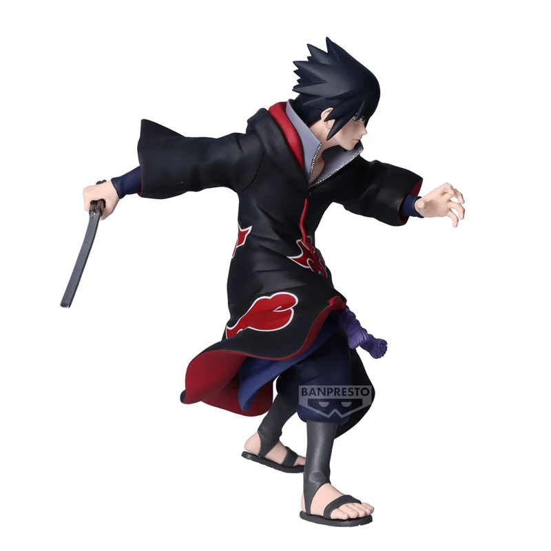 Nowa Oryginalna Figurka Akcji Bandai Banpresto Anime Naruto Uchiha Sasuke Statuetka Ozdoba Model Kolekcjonerski Zabawka dla Chłopca Prezent Urodzinowy