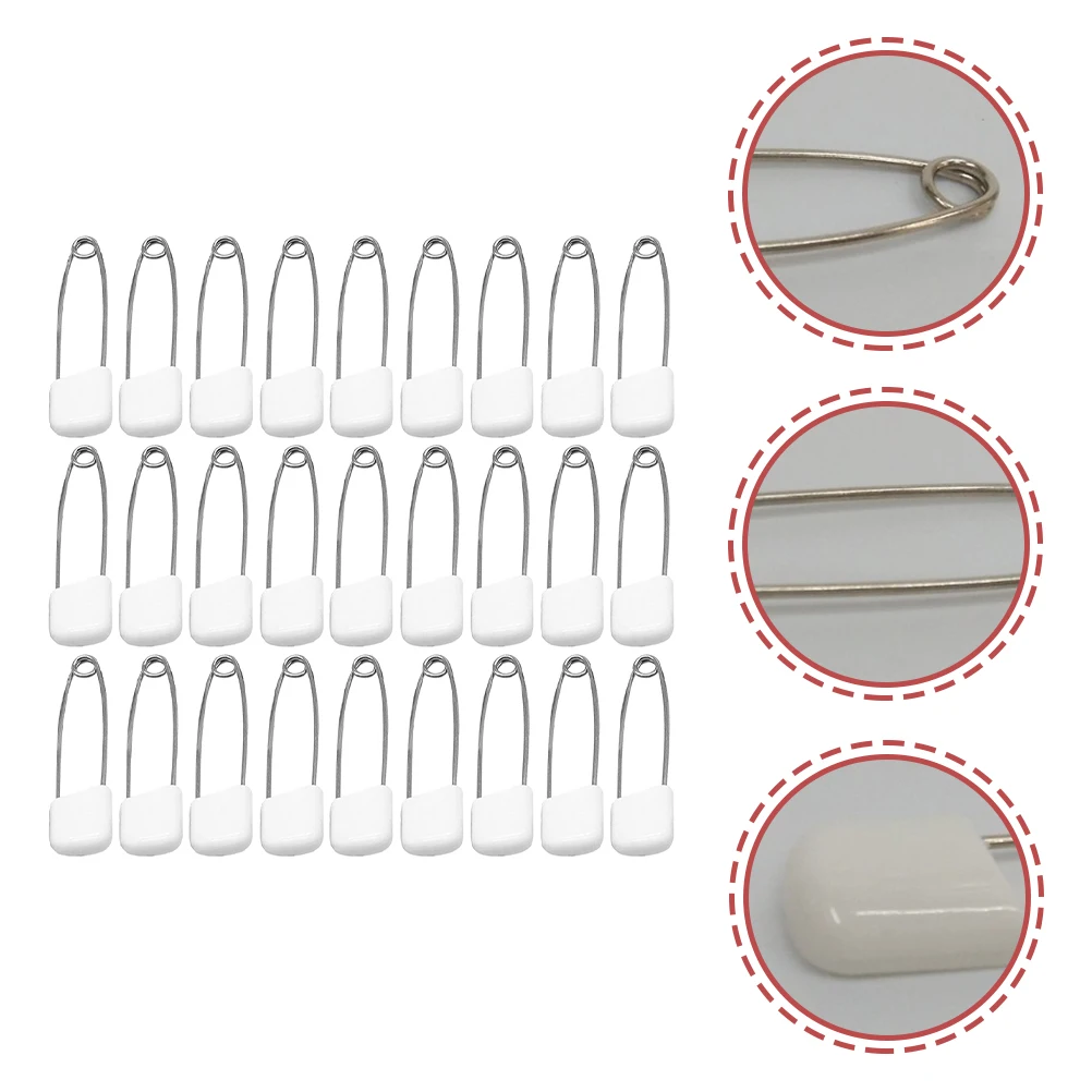 

100 Pcs Safety Pins Clothes Diaper Plastic Diapers Fastener Child for Babies
