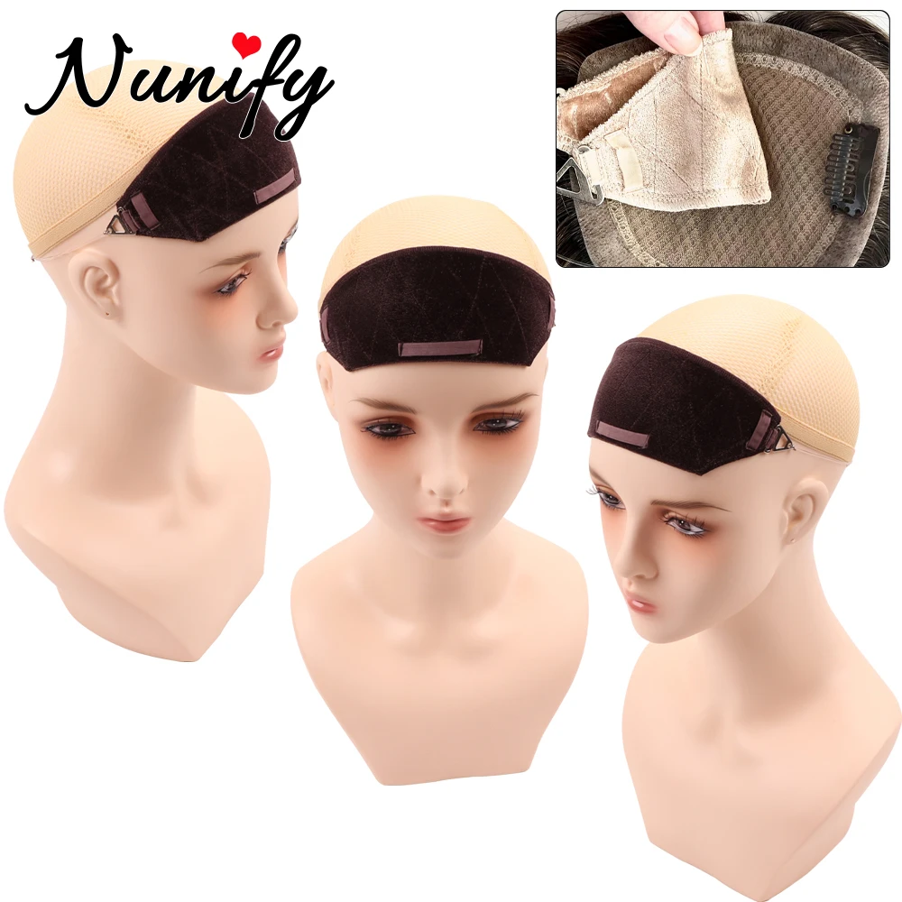 

Nunify Velvet Top Grip Band For Glueless Wigs Black Brown Coffee Non-Slip Wig Grip Headband With Removable Adjustable Line