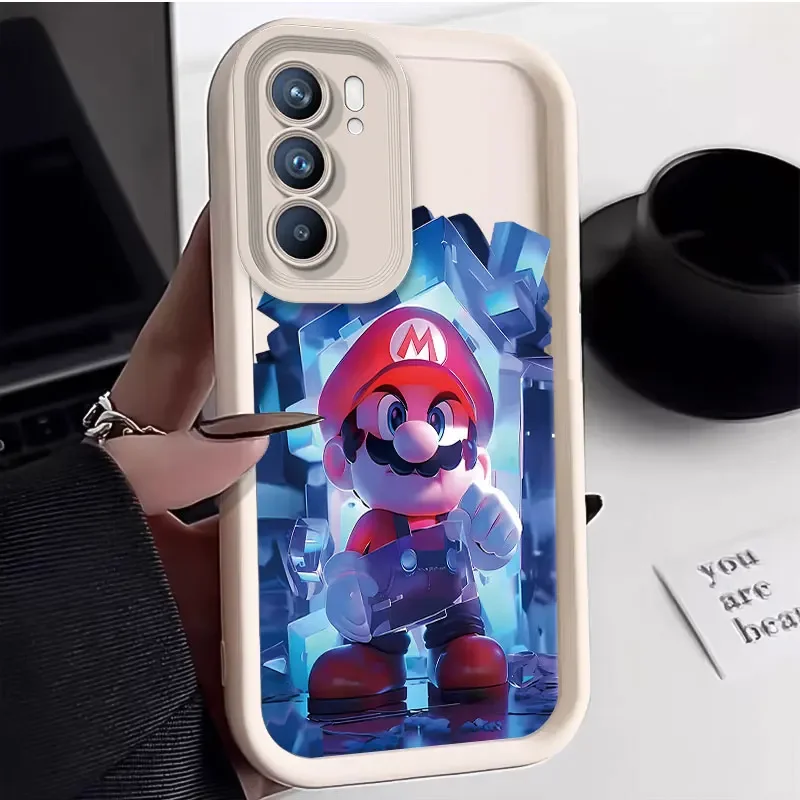 The Game Characters Mario Silicone Case for Samsung Galaxy A55 A35 A25 A15 A05 A05S A24 A13 A23 A12 A22 A32 A52 A52S A72 A11