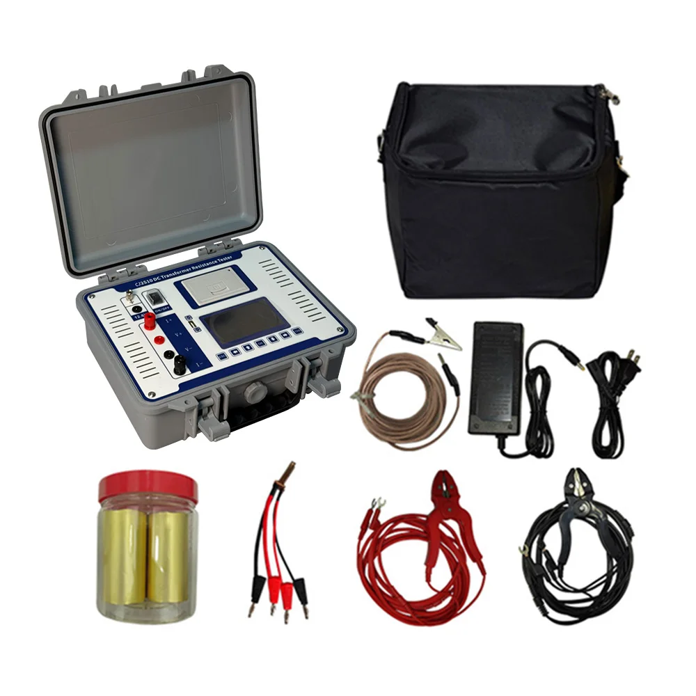 5mA/100mA/300mA/1A/10A/Automatic Output Current Transformer DC Winding Resistance Tester With Micro Printer