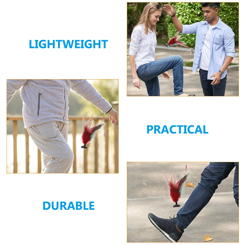 10pcs Kick Toys Chicken Jianzi for Kids Foot Sports Outdoor Coordination Exercise Kick Shuttlecock For Children Toy